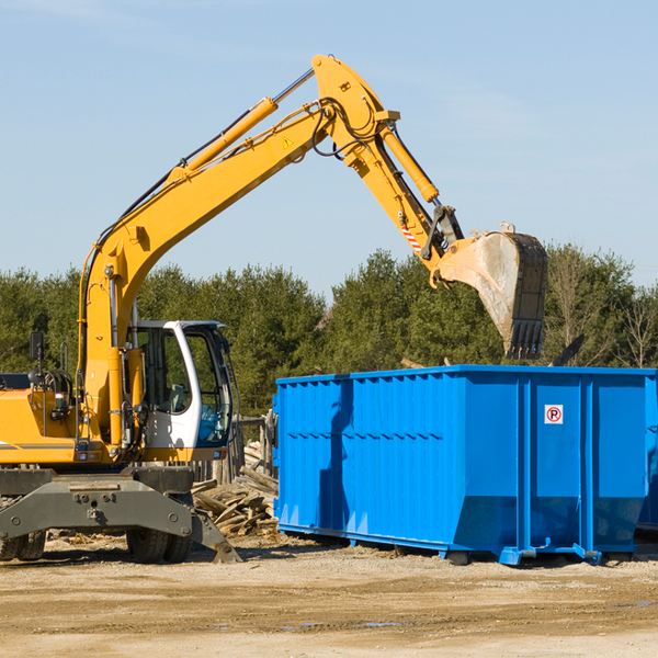 can i choose the location where the residential dumpster will be placed in Lexington Park MD